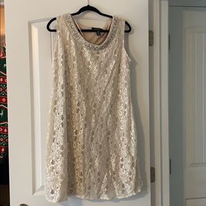 Off White Formal Cocktail Dress